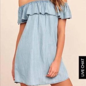 Lulus off the shoulder dress